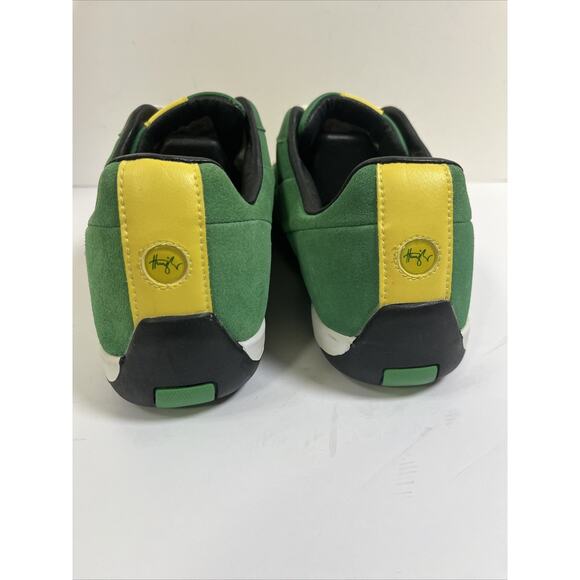 RARE HUNZIKER British Racing Green Leather Casual Driving Shoe Mens 9.5 (42.5) - Picture 3 of 10